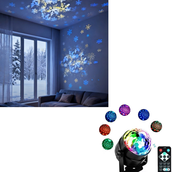 Dynamic Rotating LED Projector Light