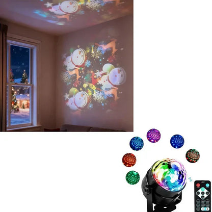Dynamic Rotating LED Projector Light