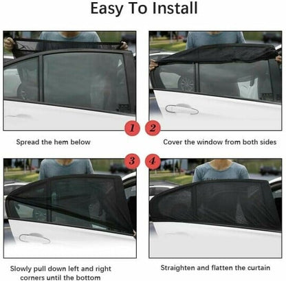 Universal car window screens （2pack）