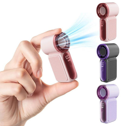 🥳2026 HOT SALE🥳💨❄️ 50% OFF! Turbo Handheld Fan – 16900 RPM, 6 speeds, LED display.  🌬️✨