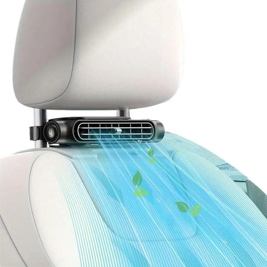 🌞Summer Hot Price Only Today❄️Car Seat Fan – Dual Turbine & USB Powered – Portable Air Cooler for Summer