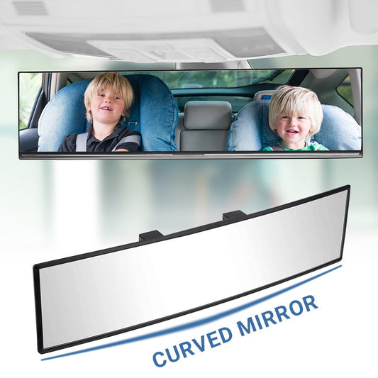 🚗 50% OFF NOW!👀 Wide Car Curved Rear View Mirror – Wide Angle & Blind Spot Reducer – Universal Easy Clip-On 🛡️