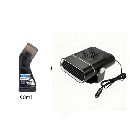 2-in-1 Portable Car Heater with 360° Rotation