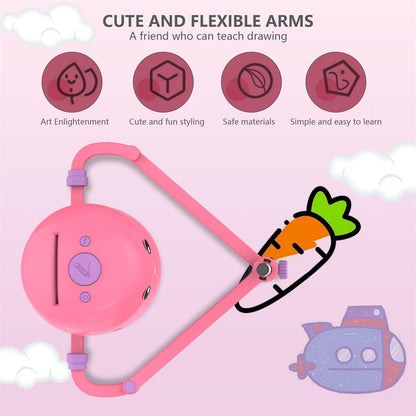 🔥Christmas Limited-Time Offer: 50% OFF!!!🔥Interactive Drawing Robot for Kids with 100 Cards