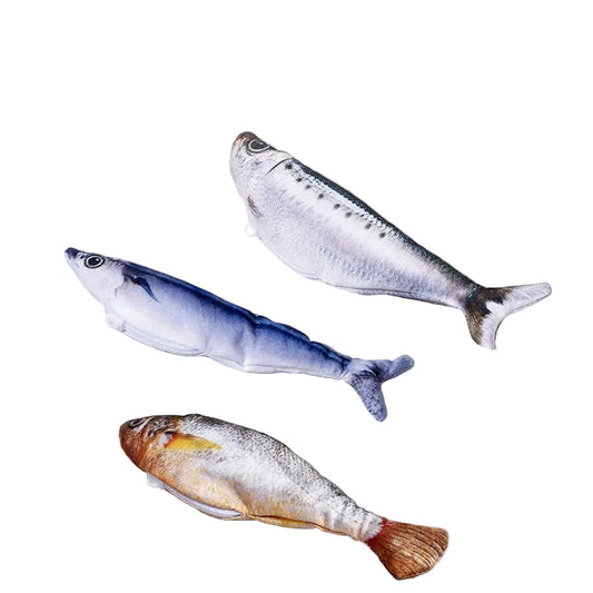 📢📢50%  OFF !! ⏰Realistic Hopping Fish Toy for Cat