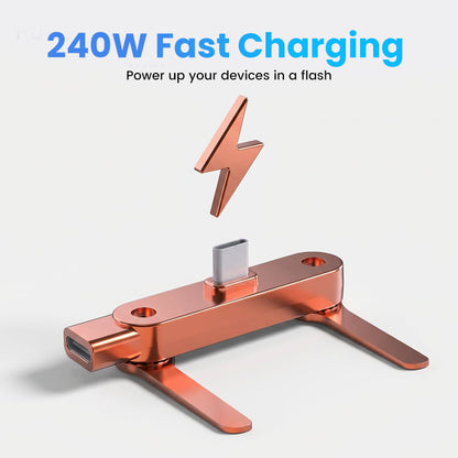 ⏰🔥LIMITED TIME 50% OFF! 🔋 Fast-Charging Adapter with 360° Rotating Phone Mount – Hands-Free, Universal Fit & Compact Design 📱⚡✨