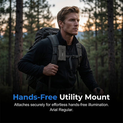 Dual-Source EDC Flashlight with Magnetic Base