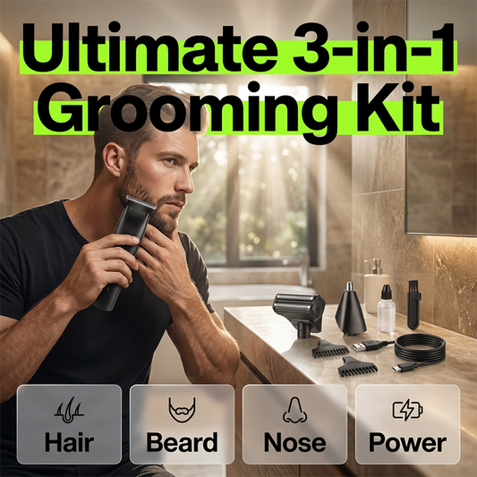 3-in-1 Electric Grooming Kit for Men