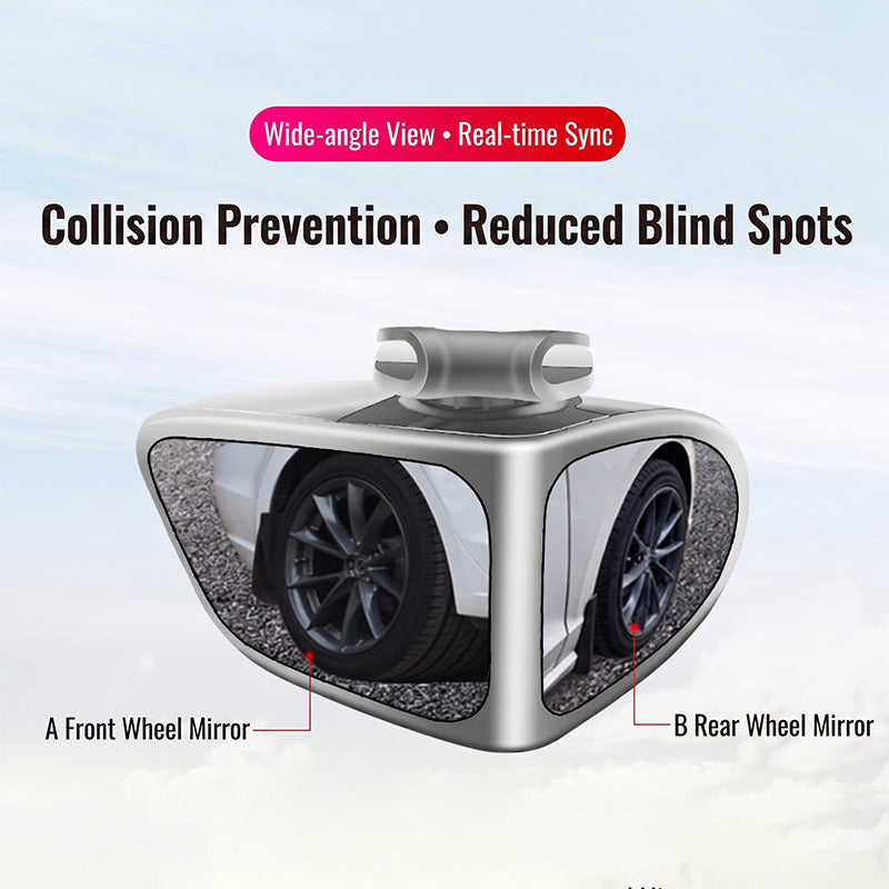 Dual-Lens 360°Adjustable Blind Spot Mirror