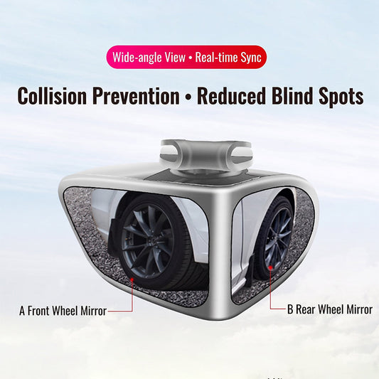 Dual-Lens 360°Adjustable Blind Spot Mirror