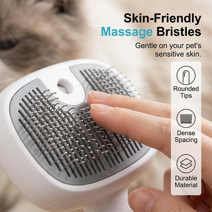 ⏰🔥LIMITED TIME 50% OFF! 🐾 Pet Grooming Brush with Electronic Mist Spray