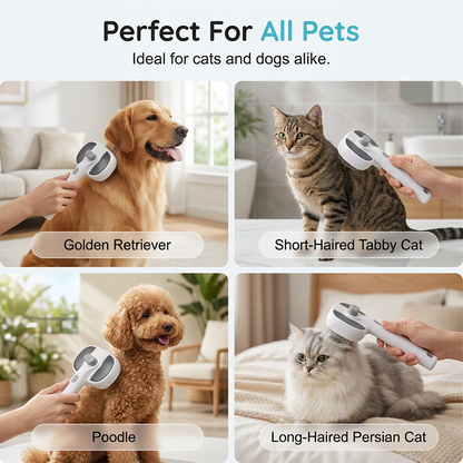⏰🔥LIMITED TIME 50% OFF! 🐾 Pet Grooming Brush with Electronic Mist Spray