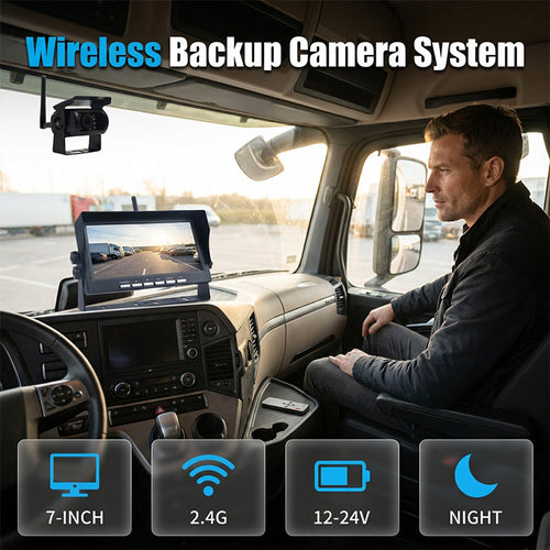 🚗 LIMITED-TIME 50% OFF! ✨ 7-Inch Wireless Backup Camera – HD, Stable Signal, Universal ⏪