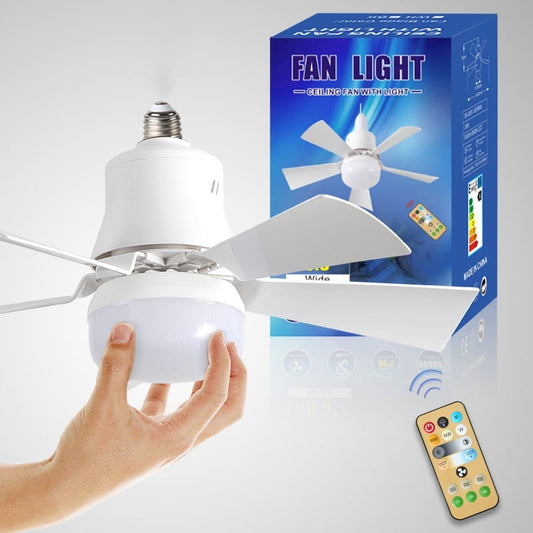 🔥50%OFF🎁2-IN-1 PORTABLE CEILING FAN & LIGHT with Remote Control