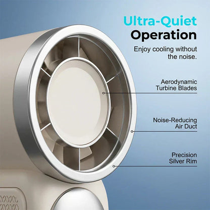 🥳2026 HOT SALE🥳💨❄️ 50% OFF! Turbo Handheld Fan – 16900 RPM, 6 speeds, LED display.  🌬️✨