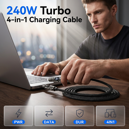 🔥Limited-time offer-Smart Digital Display 4-in-1 Charging Cable