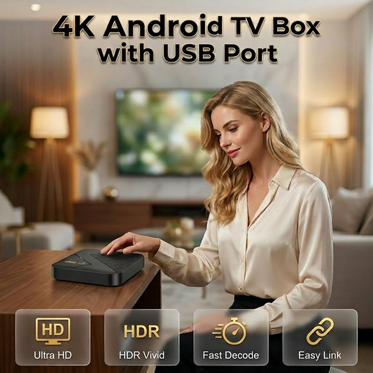 🎁Hot Sale 50% OFF⏳Android TV Box with Bluetooth