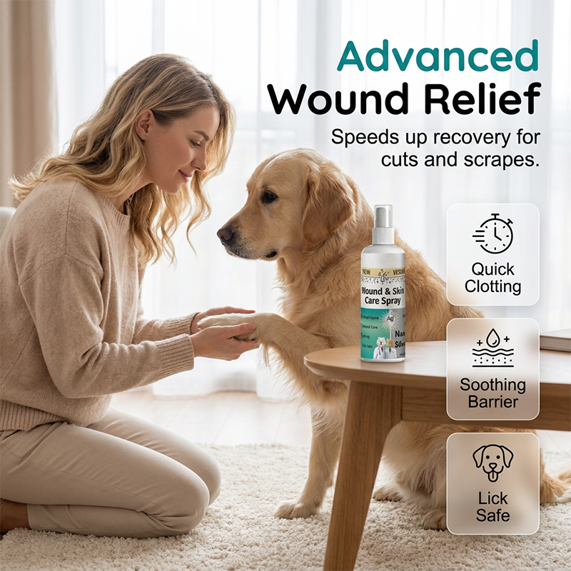 Pet Wound and Skin Care Spray for Dogs and Cats 100ml